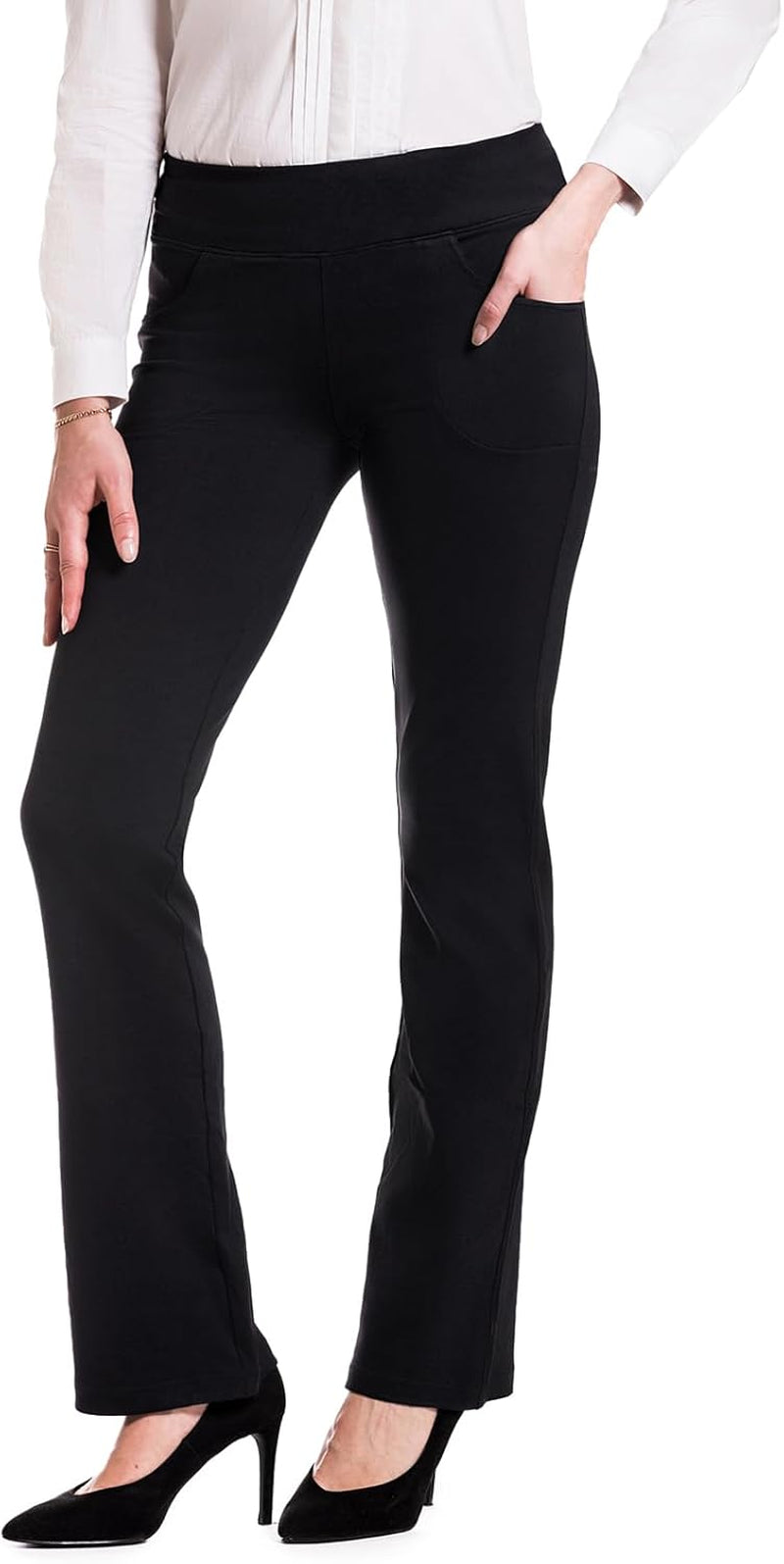 ,27"/29"/31"/33"/35"/37",Women'S Bootcut Yoga Pants Workout Pants Side Pockets